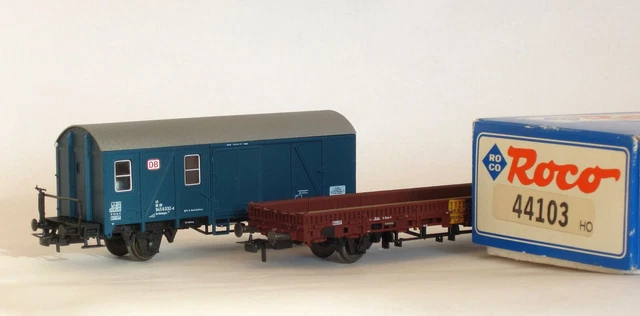 ROCO 44103 BAUZUGWAGEN Set der DB Ep. V - Spur H0 GS - in OVP EUR 27,00 ...