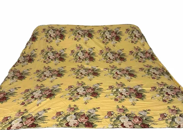 RALPH LAUREN KATHLEEN FULL/QUEEN DUVET COMFORTER COVER YELLOW ITALY/USA Vintage