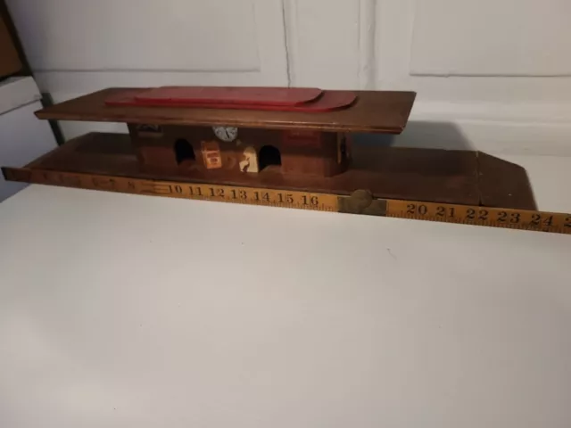 Hornby O Gauge Wooden Station Platform - Possile Was home made OR  Marklin Bing.