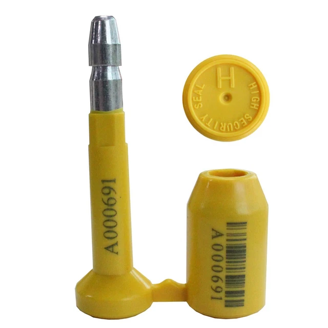 10pcs ISO 17712 High Security Bolt Seals Cargo Containers (Yellow)
