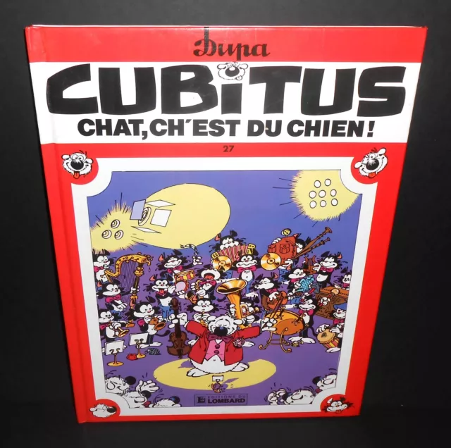 Dupa Cubitus N°27  Chat Ch'est Du Chien  Eo 1992 Bd Lombard