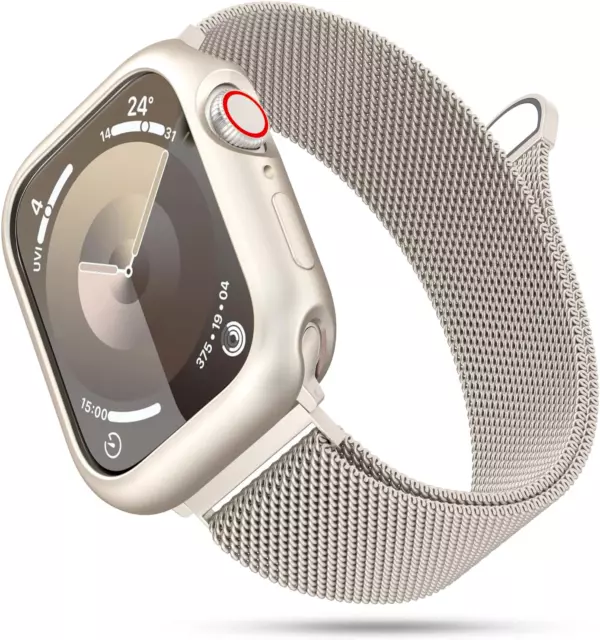 Marge Plus Stainless Steel Mesh Strap Magnetic Clasp for Apple Watch