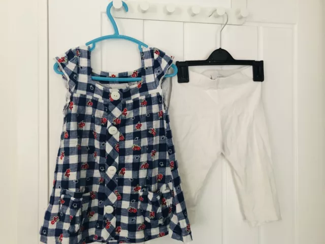 Next baby girl outfit (tunic top & leggings) age 18-24 months (1.5-2 years)