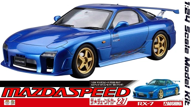 Kit Maquette AOSHIMA Mazda RX-7 FD3S USA CUSTOM - Échelle 1/24, Réf 3563