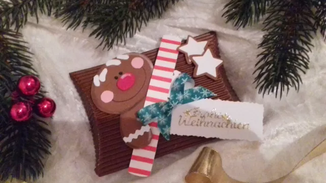 Wunderschöne Geschenkschachtel Lebkuchen Geldgeschenk Schachtel Box Weihnachten