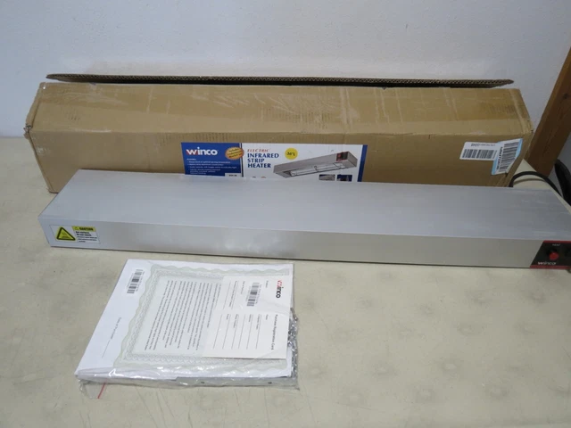 Winco ESH-36, 36-Inch Electric Strip Heater, 850W, 7A, Commercial Grade Infrared