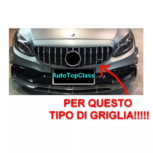 Logo Fregio Stemma Emblema Griglia Anteriore per MERCEDES AMG Classe CLA GLA E S 2