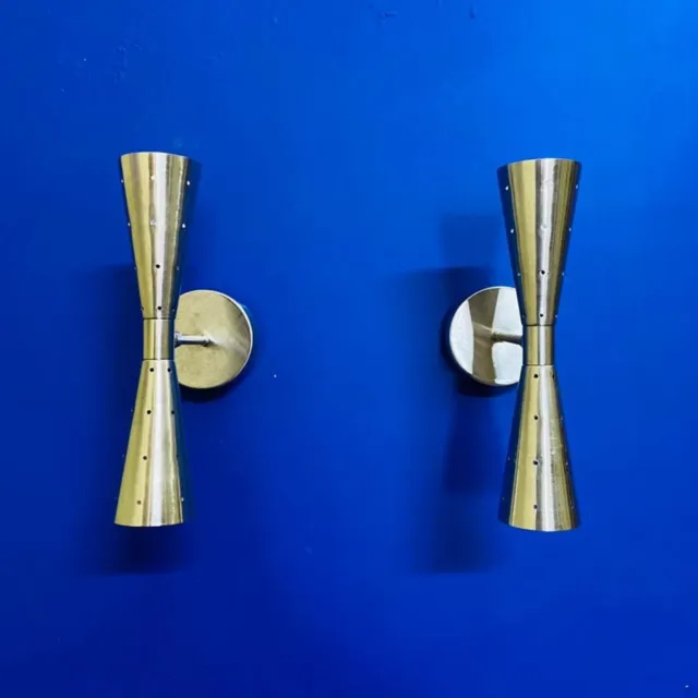 3 Inch Wide Chrome Cone Sconce - Many Finish Choices - Wall Sconce - Cast Brass