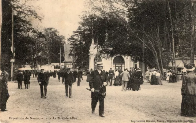 *12173 cpa Exposition de Nancy - la Grande Allée