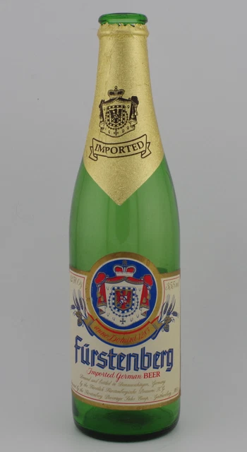 FURSTENBERG PREMIUM PILSENER, Germany, Export To USA, Empty Beer Bottle ...
