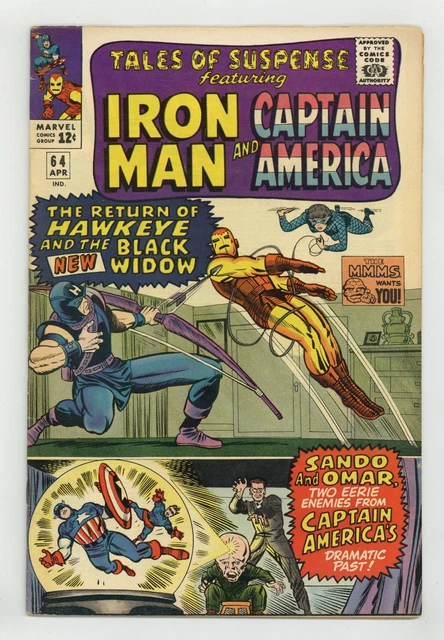 Tales of Suspense #64 VG+ 4.5 1965 1st app. Black Widow costume