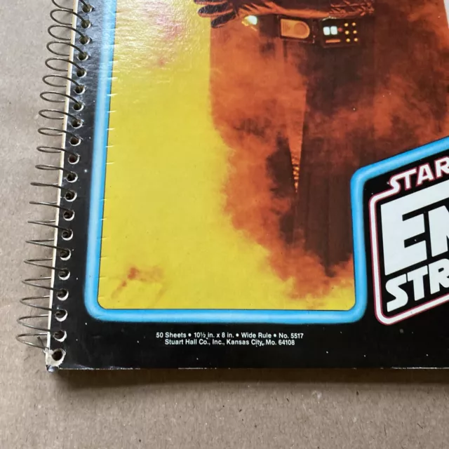 STAR WARS 1980 Stuart Hall Spiral Notebook 11