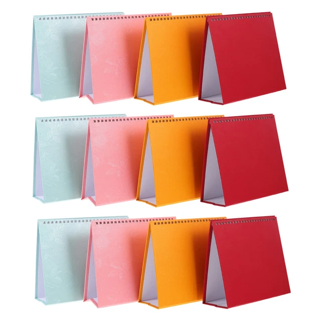 12 Pcs Aufstellbarer Kalendersockel Tischkalender Basis Leerer Kalender Zubehör