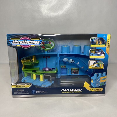 micro machines car wash playset