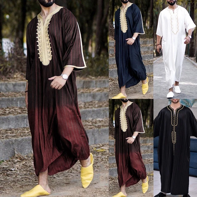 Robe hommes vêtements musulmans Arabie saoudite Jubba caftan Dishdash Thobe man