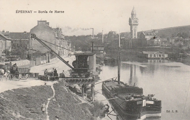 CPA 51 EPERNAY Bords de Marne