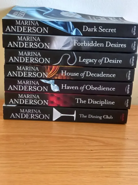 Seven Paperback Books By Same Author Marina Anderson