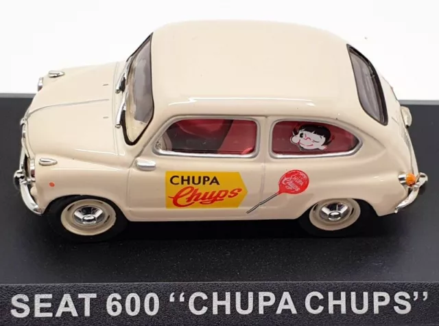 Altaya 1/43 Scale Diecast IR079 - Seat 600 "Chupa Chups" - White 3