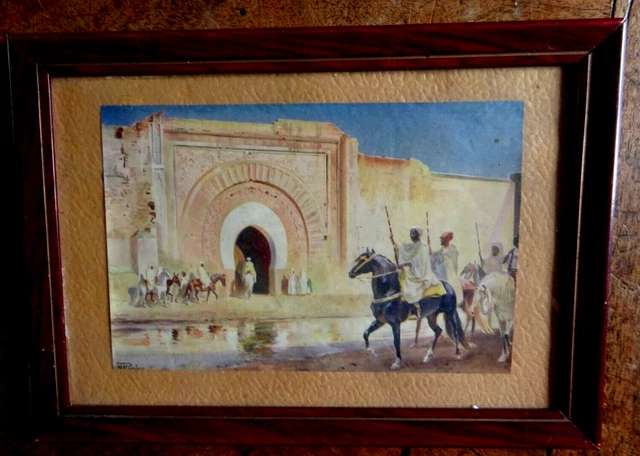 Tableau Ancien peinture à l'huile au couteau MARINE bateaux voiliers Signature