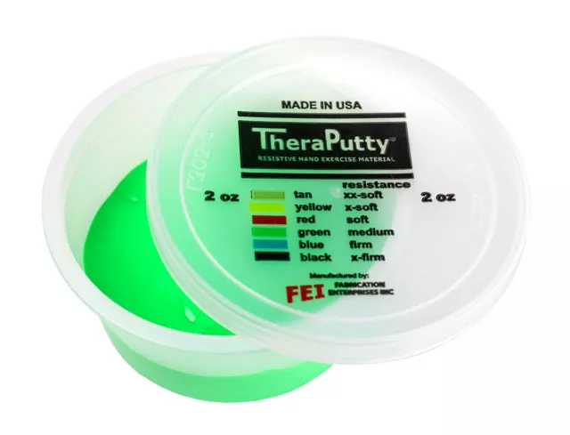 Cando Theraputty Standard Hand Exercise Putty - 2 oz - Green - Medium