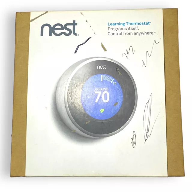 Nest Learning 2nd Generation T200577  Smart Thermostat (NEW OPEN BOX)