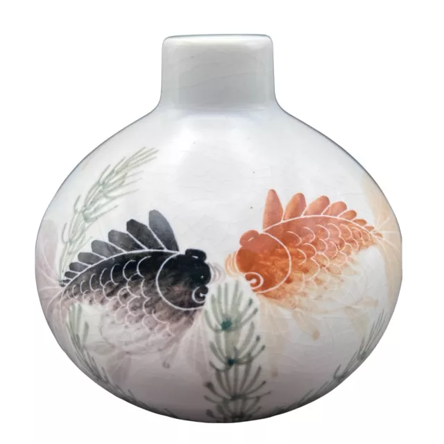 Porcelain Chinese Hand Painted Glazed Round Ball Vase