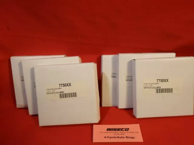 Wiseco Piston Ring Set 6 Cylinder 77.5 mm 7750XX RINGS