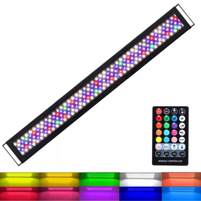 Aquarium Light Fish Tank LED Lights Over-Head Full Spectrum Plant Lighting Lamp