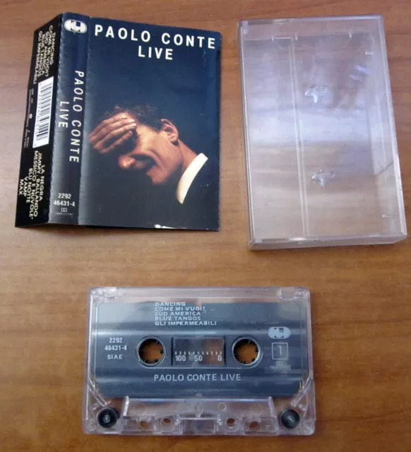 Paolo Conte ‎– Live   Musicassetta  1989