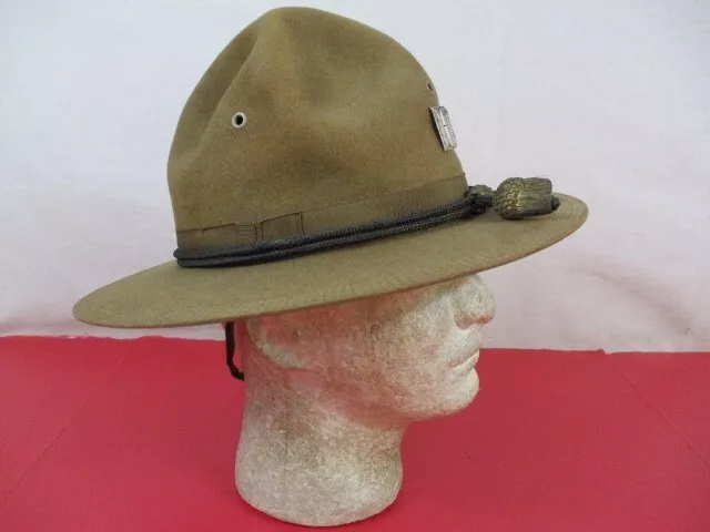 WWI ERA AEF US Army M1911 Montana Peak Campaign Hat - Officer's Hat ...