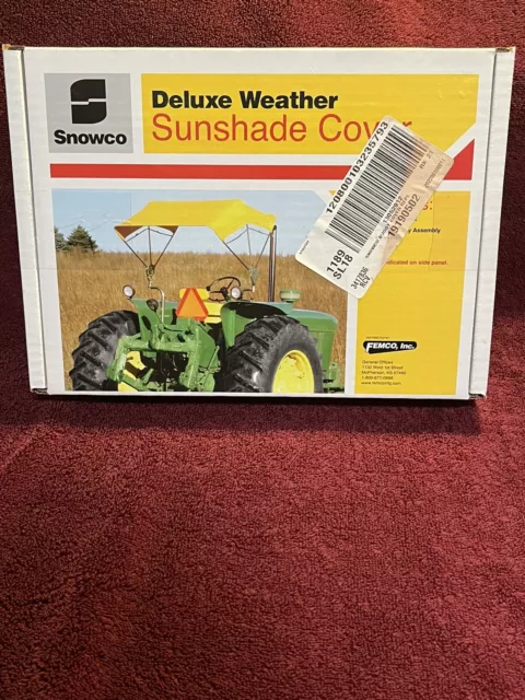 Snowco, by Femco inc. Tractor Deluxe Weather Sunshade Cover JBT-3 Yellow 405592