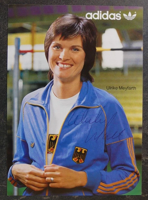 AUTOGRAMMKARTE ULRIKE MEYFARTH mit original Unterschrift Hochsprung EUR
