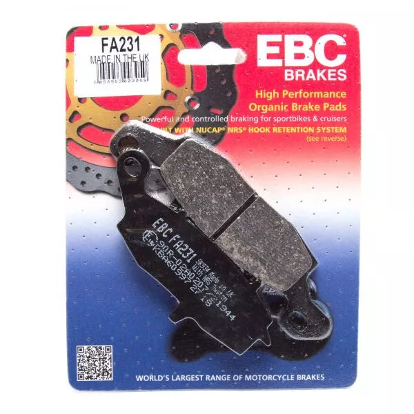 EBC FA231 Organische Motorrad Bremsbeläge für Suzuki GSF 600 N Bandit 00-04