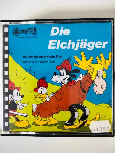 Super 8 Film „Die Elchjäger“ Disney Goofy, Donald Duck, Micky Mouse Piccolo-Film