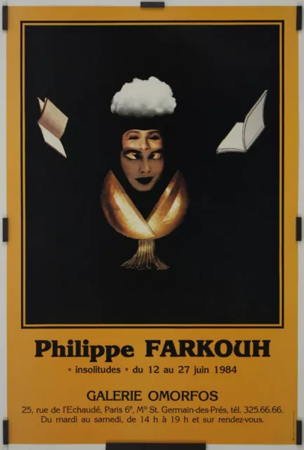 Farkouh Philippe Insolitudes Galerie Omorfos 1984 Affiche Originale Exposition