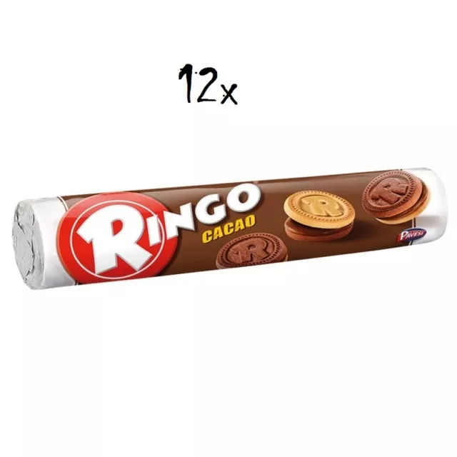 12x Pavesi Ringo Kekse kekse mit Kakao165 g cookies italien biscuits snack Cocoa