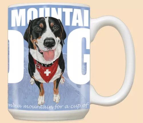 Greater Swiss Mountain Dog Ceramic Coffee Mug Tea Cup 15 oz