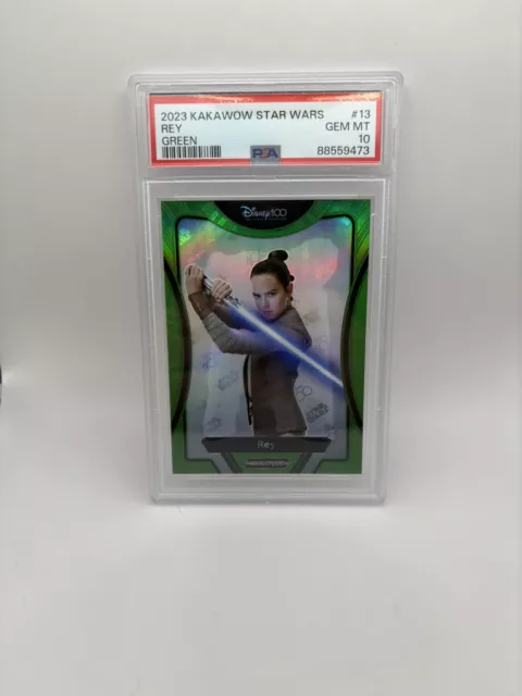 2023 Disney Kakawow Star Wars Green Rey /20 PSA 10 Pop 2