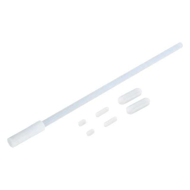 1 Set Magnetic Stirrer Set,3 Sizes Cylinder Shape Stirrer,Straight Bars,White