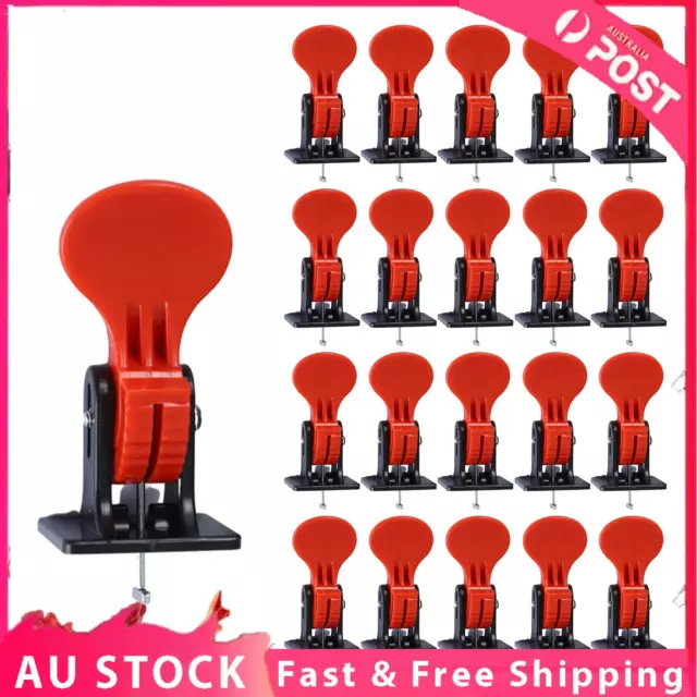 100X Tile Leveling System Floor Alignment Adjustable Clip Reusable Hand Tool AU/