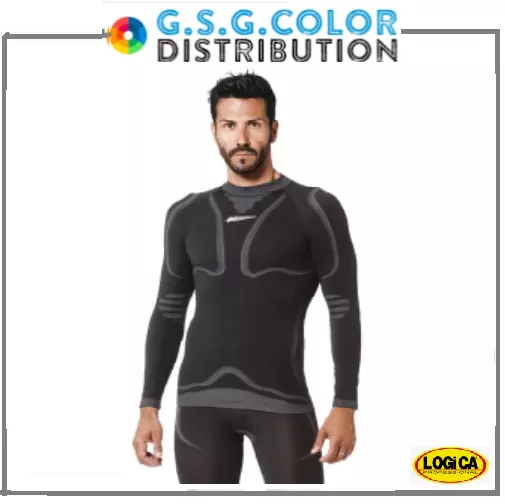 Maglietta Intimo Termico Uomo Sottotuta Maglia Termica Collo Alto Maniche Lunghe