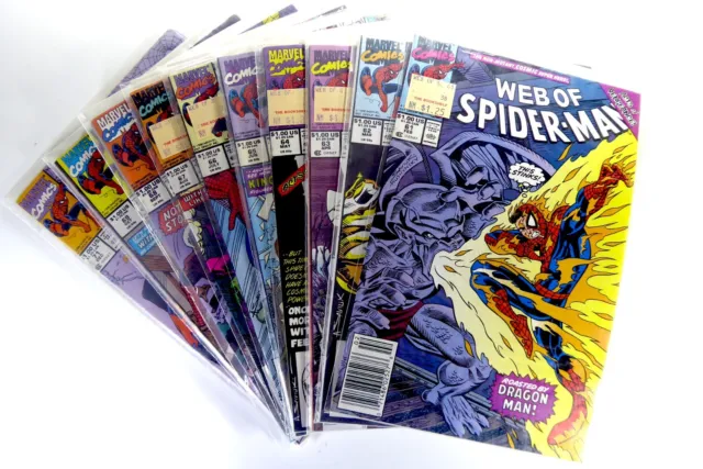 Marvel THE WEB OF SPIDER-MAN (1990) #61-70 LOT VF TO NM Ships FREE!