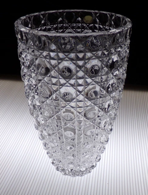 American Brilliant Deep Cut Crystal Glass Crystal Vase ABP