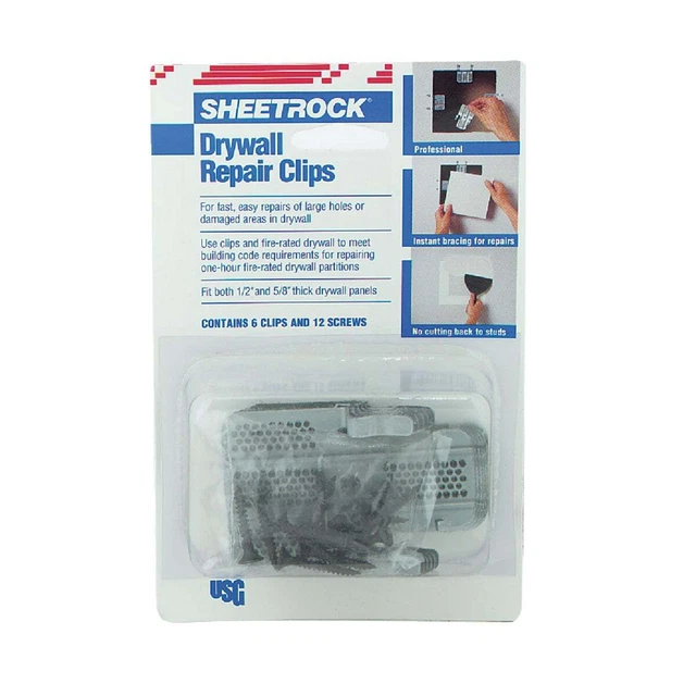 Sheetrock Metal Drywall Repair Clip 380161 Sheetrock 380161 081099005039 Metal