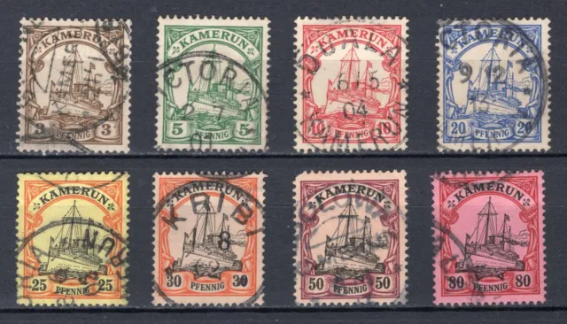 Deutsche Kolonien Kamerun aus 7-19 gestempelt Einzelmarken zur Auswahl