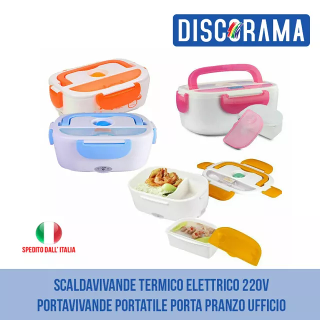 Scaldavivande Termico Elettrico 220V Portavivande Portatile Porta Pranzo Ufficio