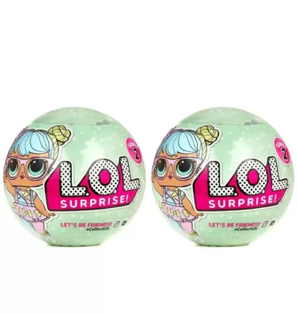 2 X LOL Surprise Series 2 Wave 1 Bon Bon Tots Big Sisters Green Doll Collectible