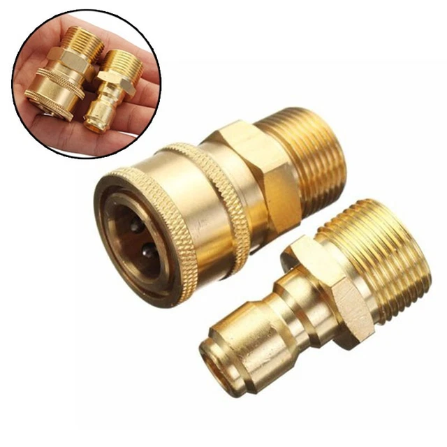 Versatile giunto a serraggio rapido 2 pezzi M22 3/8 adattatore per idropulitrice