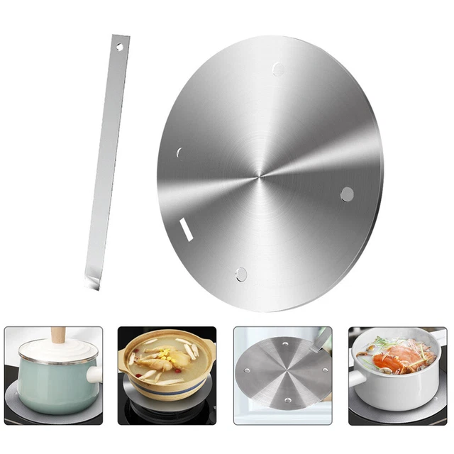 STAINLESS STEEL HEAT Diffuser Induction Cooker Conduction Plate Food £ ...