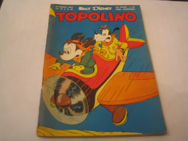 Topolino N. 63  Originale Anno 1953 Con Bollino  - Manca Pagina Centrale(T2)